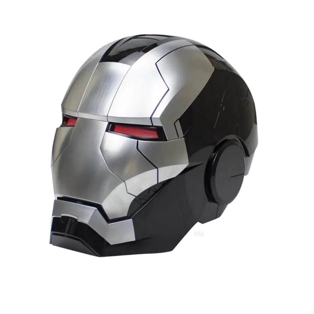Marvel Iron Man Mk5 Helm Live Action Simulatie Helm Goud Zilver Elektrische Spraakbesturing Knappe Film Merchandise Jongen Cadeau