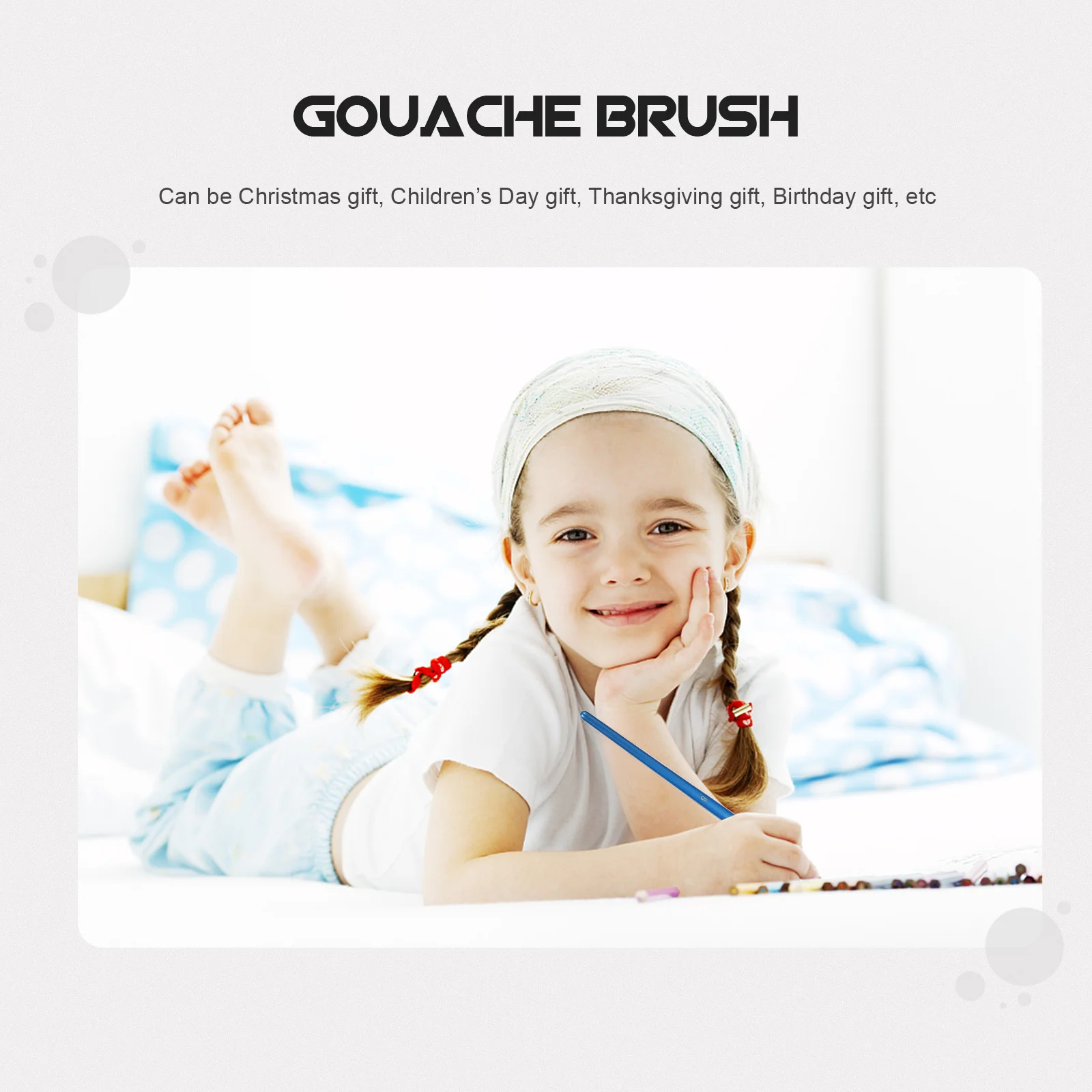 

10Pcs Art Painting Brush Set Premium Spring Back Hairs for Gouache Watercolor Acrylic Oil Painting Portable Lightweight Design