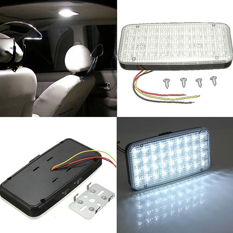【F】Car Interior Dome Light Indoor Roof Ceiling Lamp 36led Universal Trunk Reading Light Replacement Parts