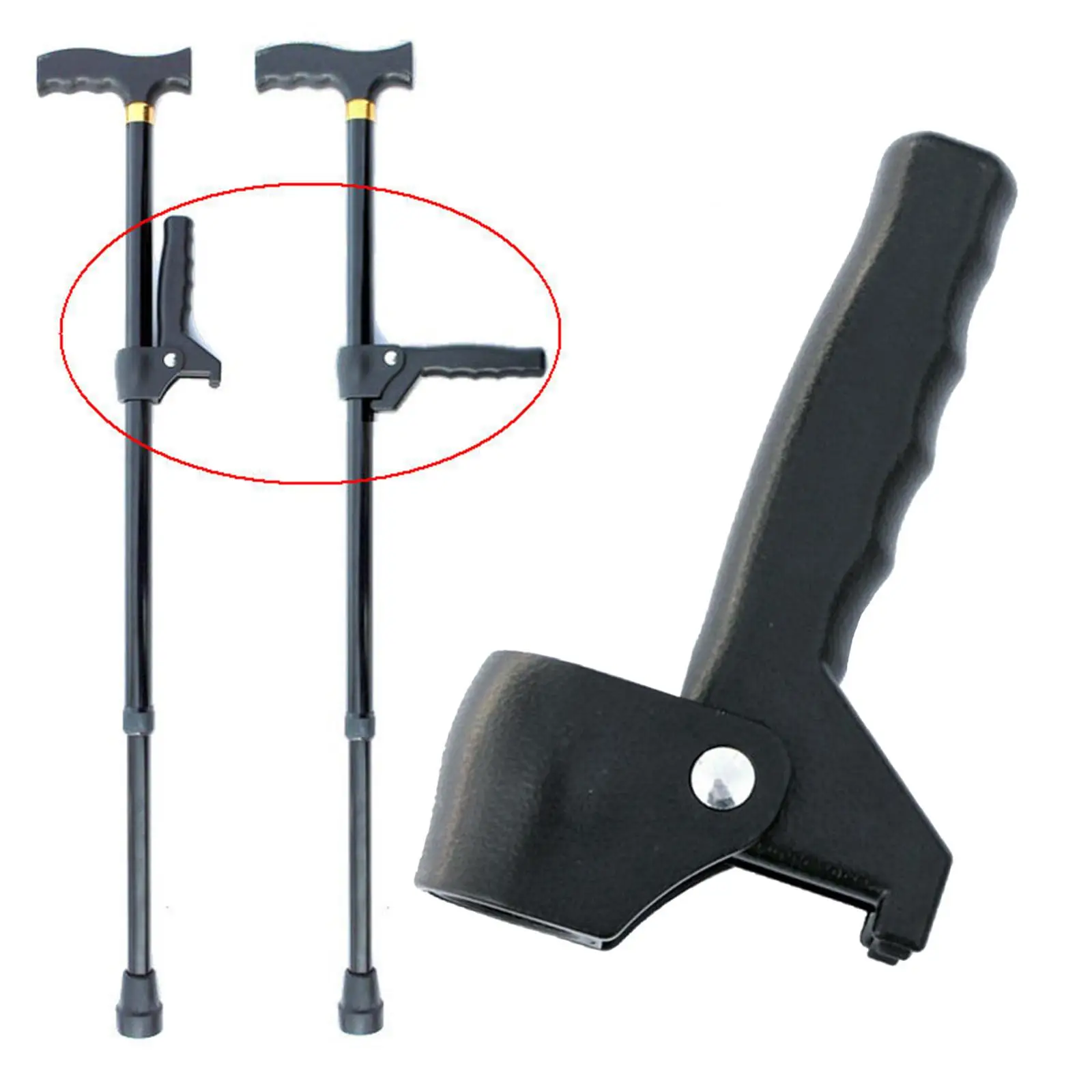 ROCKET Cane Folding Walking Stick for Old Man Auxiliary Handlebar