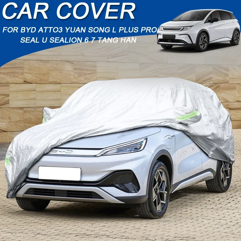 

Автомобильный чехол из полиэстера 210T для BYD ATTO3 YUAN SONG L CHAZOR KING DOLPHIN MINI SEAGULL ATTO2 HAN TANG EV M6 SEAL ATTO4 SEALION6 7