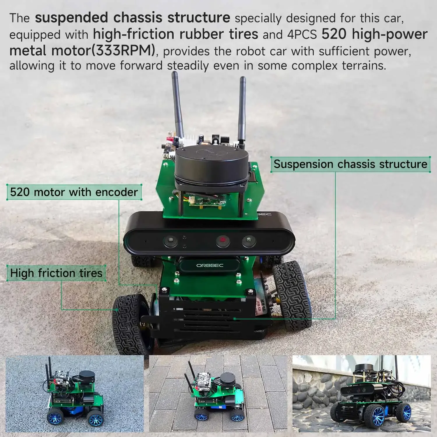 Yahboom Programmierbarer 4WD-Smart-Car-Roboter mit Lidar 520-Motor, Spracherkennung für Jetson NANO Raspberry Pi 5 ROSMASTER X1