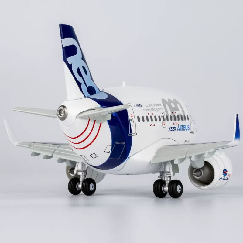 Plastic Q Version Airbus A320 NEO Passenger Aircraft Simulation