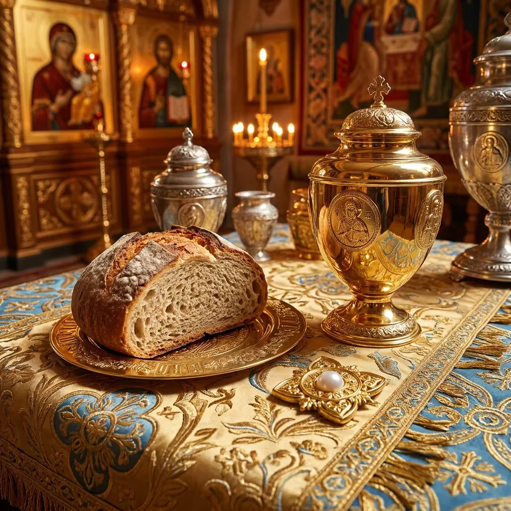 Religious Gift Set Gold Metal Icon Plate and Ornate Square Emblem with Luxury Gift Box Orthodox Church Supplies Christian Decor