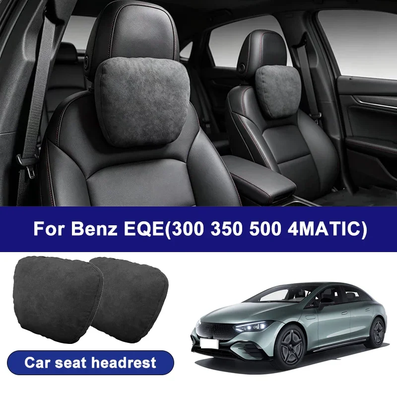 

For Benz EQE 300 350 500 4MATIC car headrests,soft universal adjustable car seat pillows,car neck pillow cushions,car accessory
