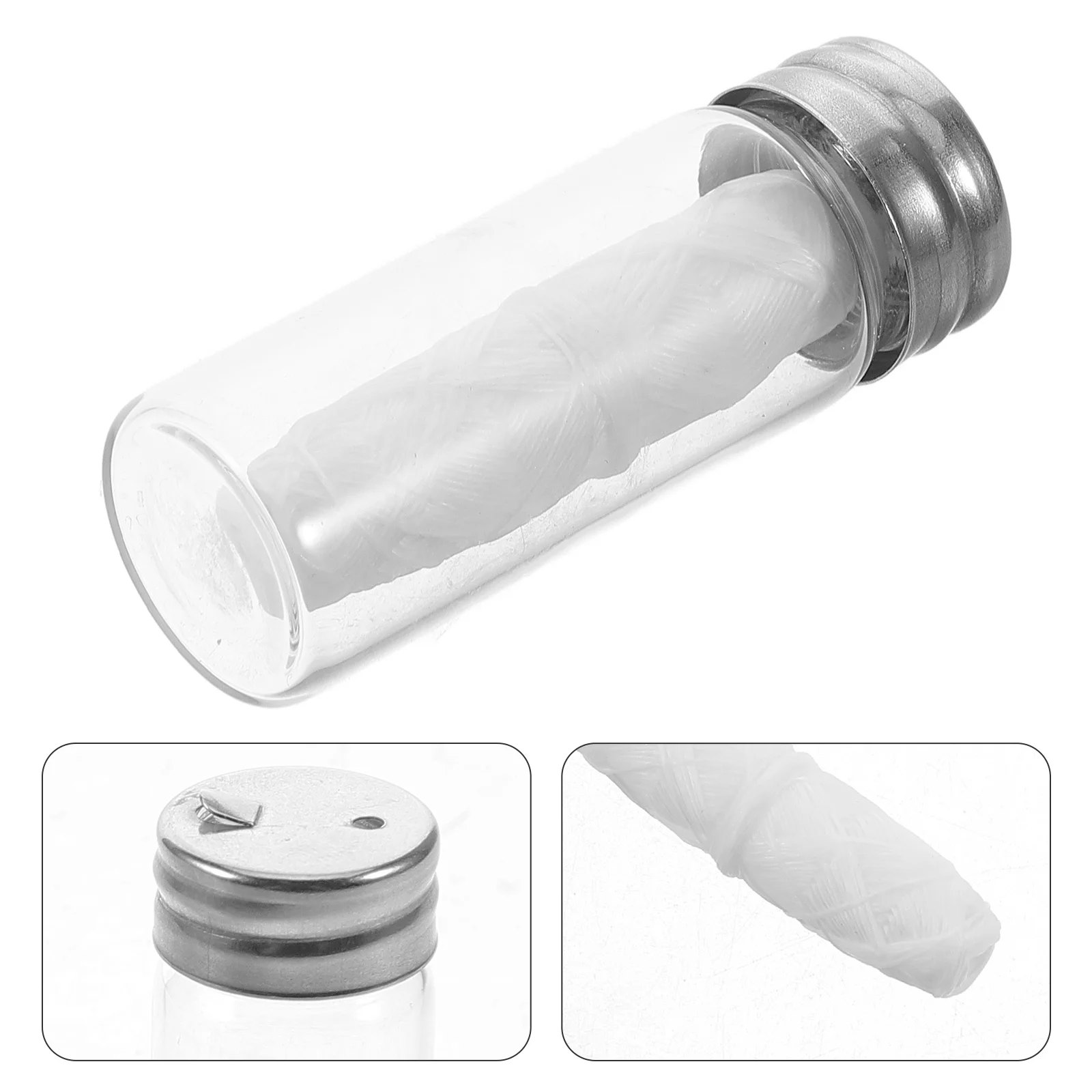 Maïszijde Picks Reizen Tanden Vullingen Draad Drop Gebotteld voor Orale Vegan Flossills Bretels Hervulbare Houder Tand