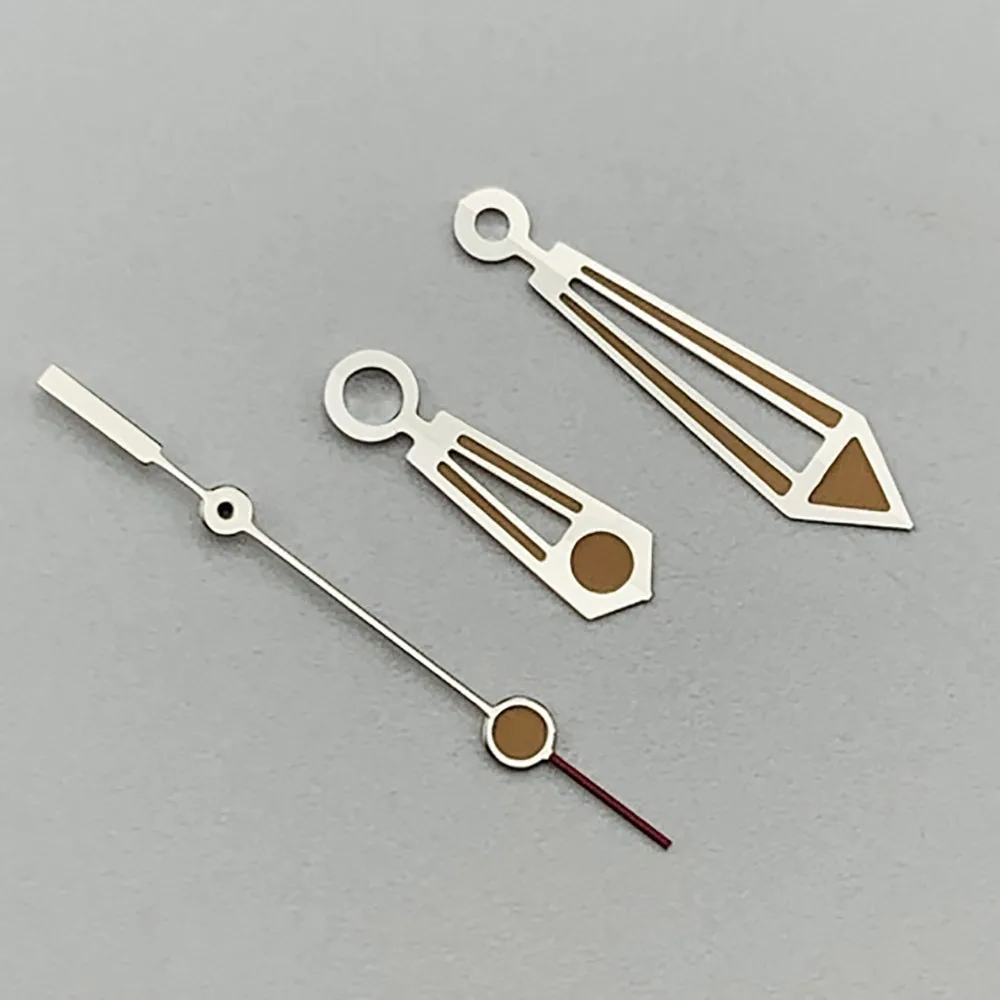 Серебряные стрелки Aiguille NH35 для часов, черные, розовое золото, зеленые светящиеся стрелки, серебристо-зеленые светящиеся стрелки C3, детали для автоматических механизмов