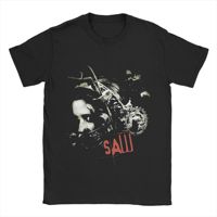 Streetwear T-Shirt Summer Vintage Saw Movie Hip Hop T Shirts  100% Cotton Tee Shirt for Men Awesome Design Short Sleeve Clothes