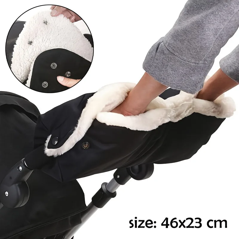 

1PC Universal Winter Warm Stroller Gloves Windproof Newborn Baby Push Chair Glove Baby Stroller Accessories Handlebar gloves