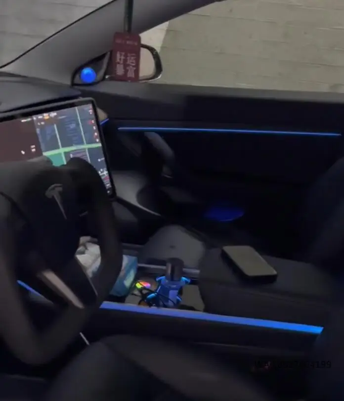 

Dynamic 64 Colors Carved Ambient Light for Model 3 2019 2020 Interior Ambient Illumination Lighting Upgrade Kit