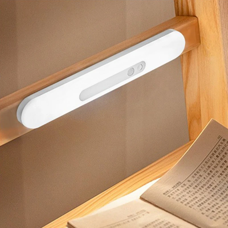 Human Body Induction LED Night Light Charging Wireless Night Lamp Magnetic Suction Adhesive Cabinet Wardrobe Long Strip Lights