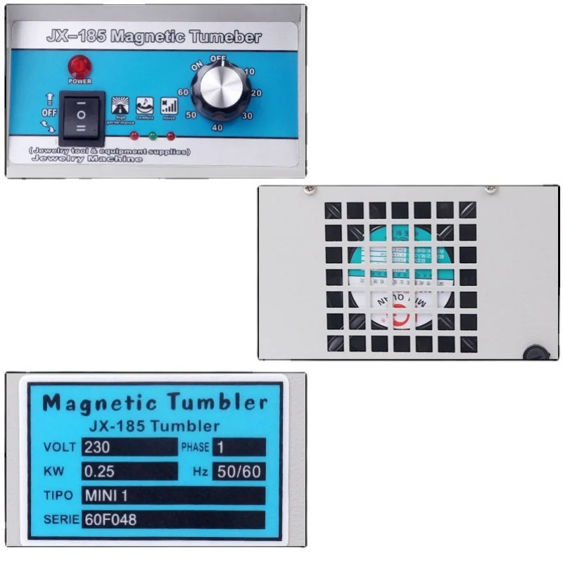 Máquina pulidora magnética eléctrica, limpieza, pulido, equipo de desbarbado magnético, joyería, máquina pulidora magnética