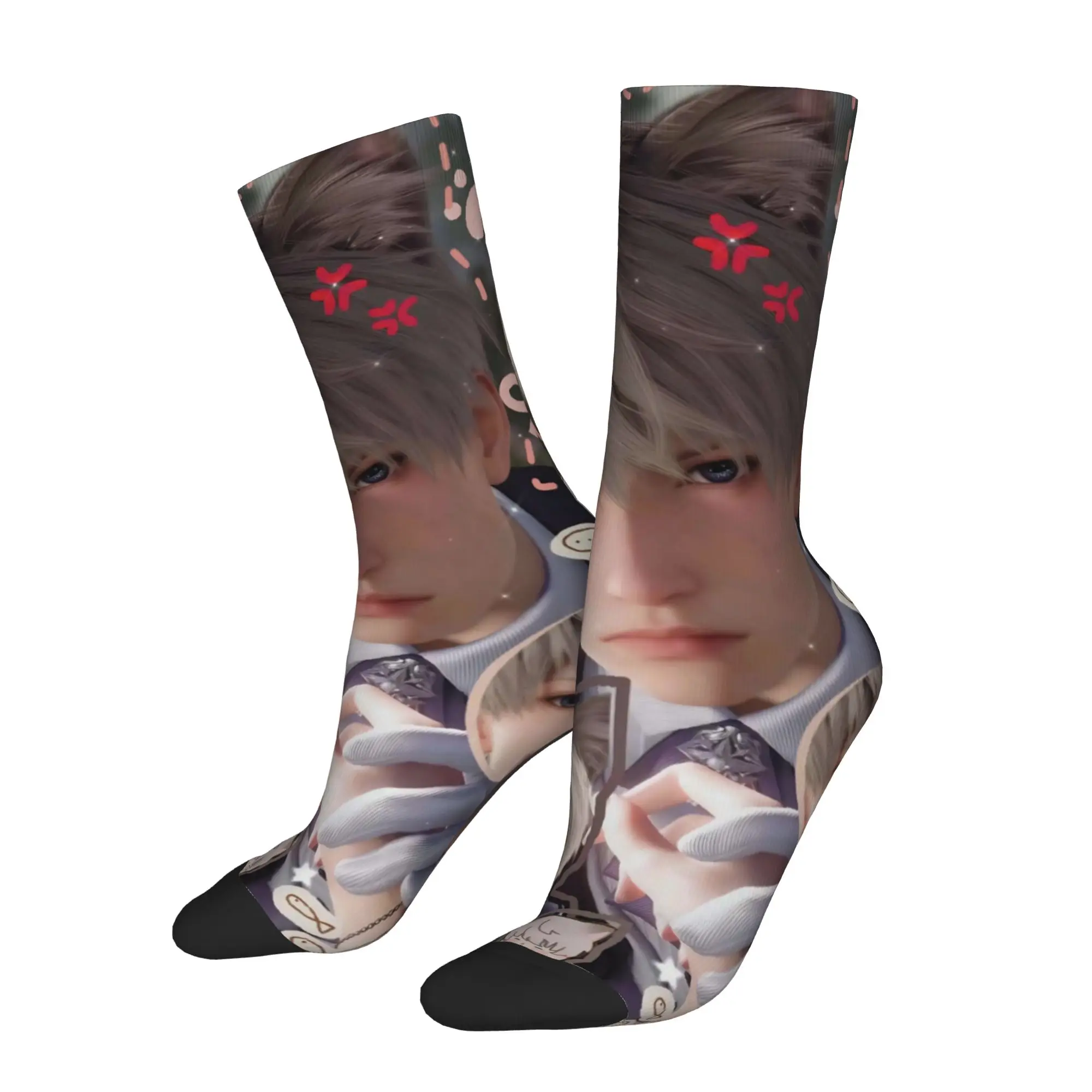 Xavier Love Socks Men Women Polyester Love and Deepspace Game Socks Novelty Spring Summer Autumn Winter Middle Tube Socks Gift