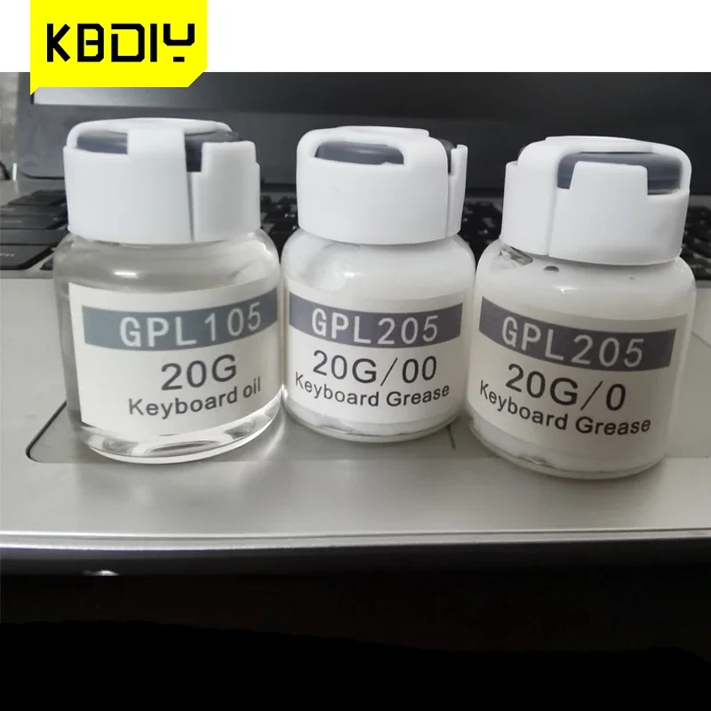 KBDiy Schalter Schmierfett Öl GPL 105/205 DIY mechanische Tastatur Tastenkappen Schalter Stabilisator Schmiermittel für GK61 Anne Pro 2 TM680