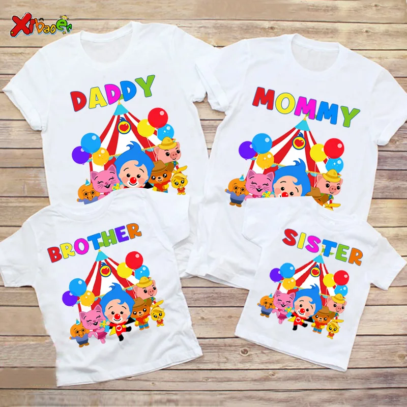 Matching Family Outfits Party Plim Shirt Summer Matching Outfits Beach TShirt Children Toddler T Shirts Mommy Clothes Daddy Baby