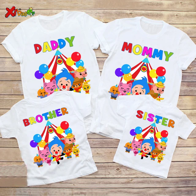 Trajes familiares a juego camiseta Plim de fiesta trajes a juego de verano camiseta de playa para ninos camisetas para ninos pequenos ropa para mama papa bebe AliExpress