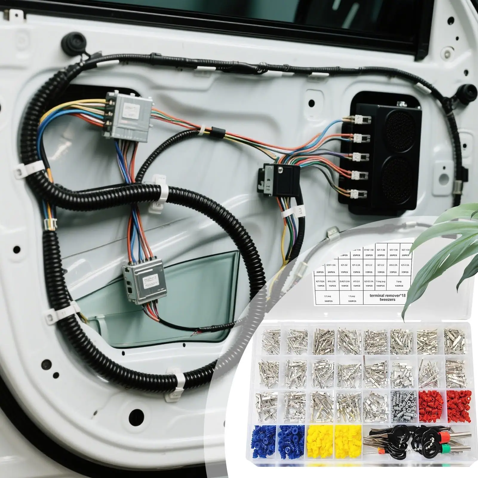 

Проводные разъемы, 21 типов, набор автоматических клемм, пылезащитные электрические разъемы, комплект 1/1,5/1,8/2,2/2,8/3,5 мм для дома, автомобиля, мотоцикла