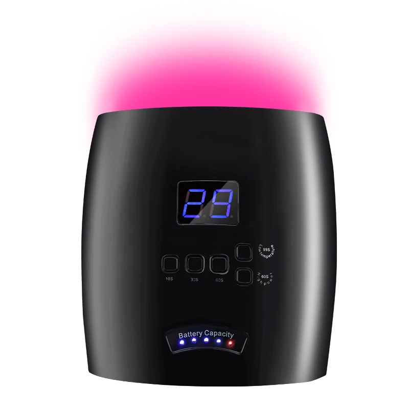 60W Rechargeable Cordless Nail Dryer With Timing Sensor for Nail Gel SUN UV LED Lamp Machine Dryer Lamp Polish Light