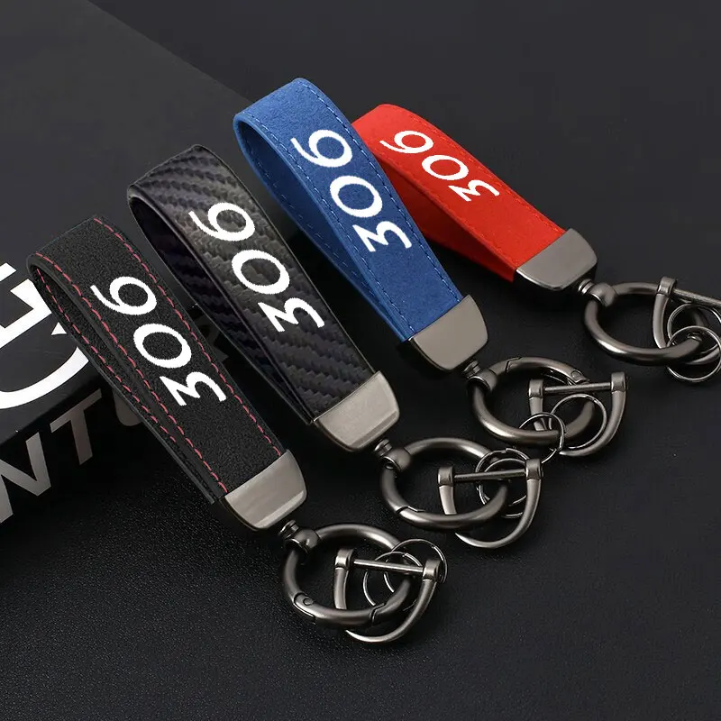 

Fashion Solid Color Keychain Lanyard Business Key Chain Men Women Key Strap Waist Wallet KeyChains Keyrings Gift For Peugeot 306