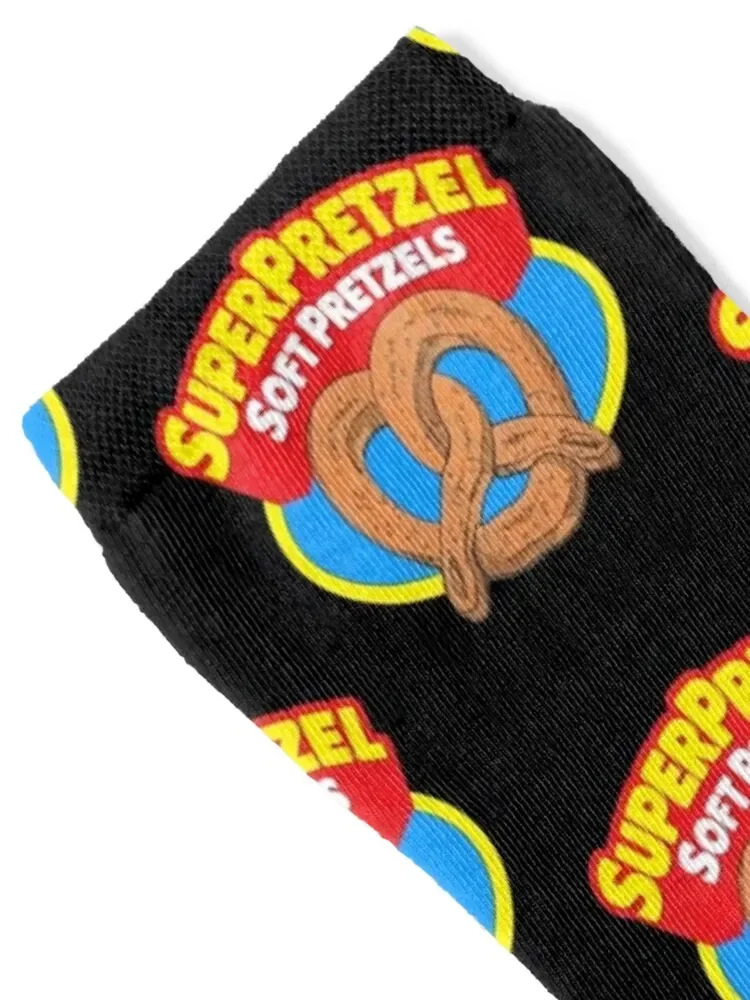 90s Super Pretzel Soft Pretzels Deadstock Socks loose colored golf Socks Female Men's