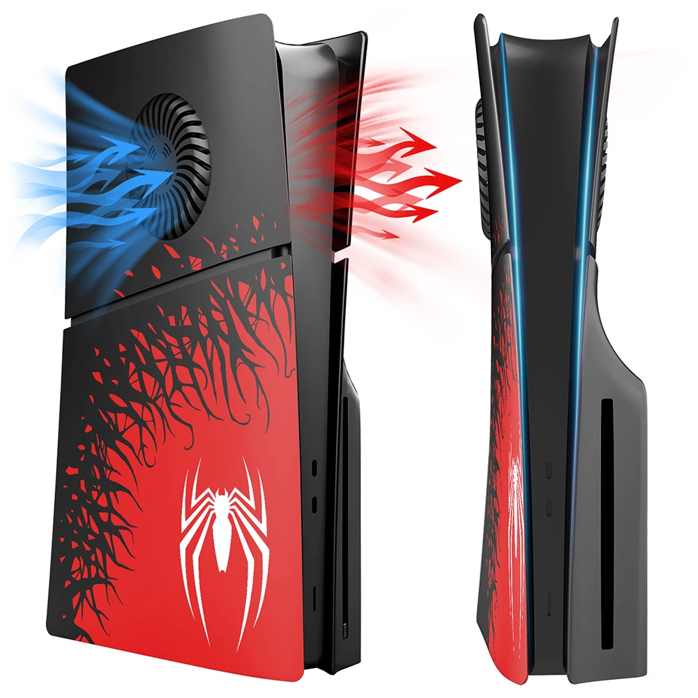 

Spider Premium ABS Replacement Shell Anti-Scratch Protective Shell Cover Dustproof for PS5 Slim Digital/Disc Edition Console
