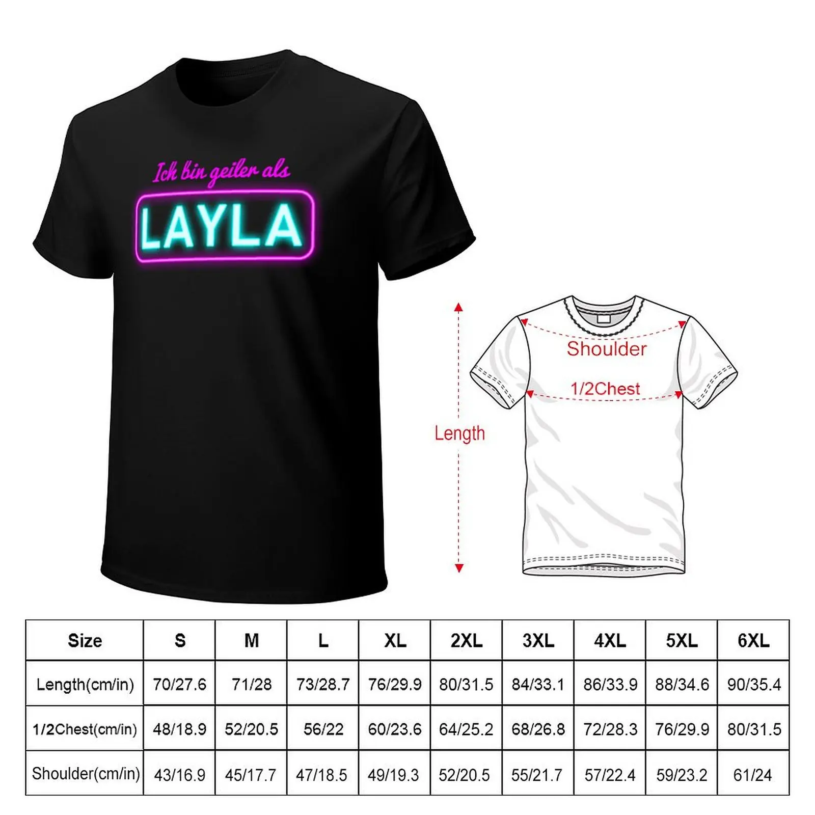 Mallorca I'm hornier than Layla T-Shirt cotton t-shirt plain for man package T-Shirt