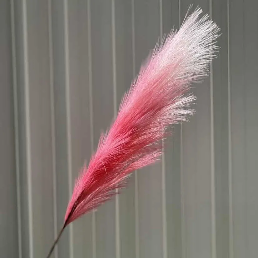 100 Stück 1M Simulations-Schilfrohrfeder Pampasgras Künstliche Blumen Hochzeit Weihnachten Schilfrohr Feuerwerk Ringelblume Dekorative Floristik – Detail 4