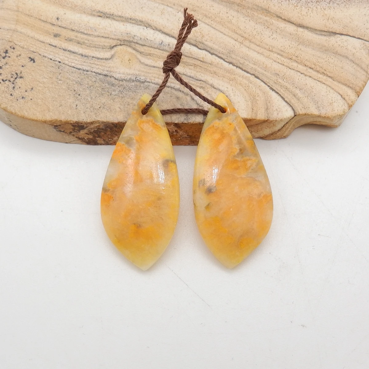 Natural Bumble Bee Stone Earrings for Women, Gemstone Earrings Beads for Jewelry Making