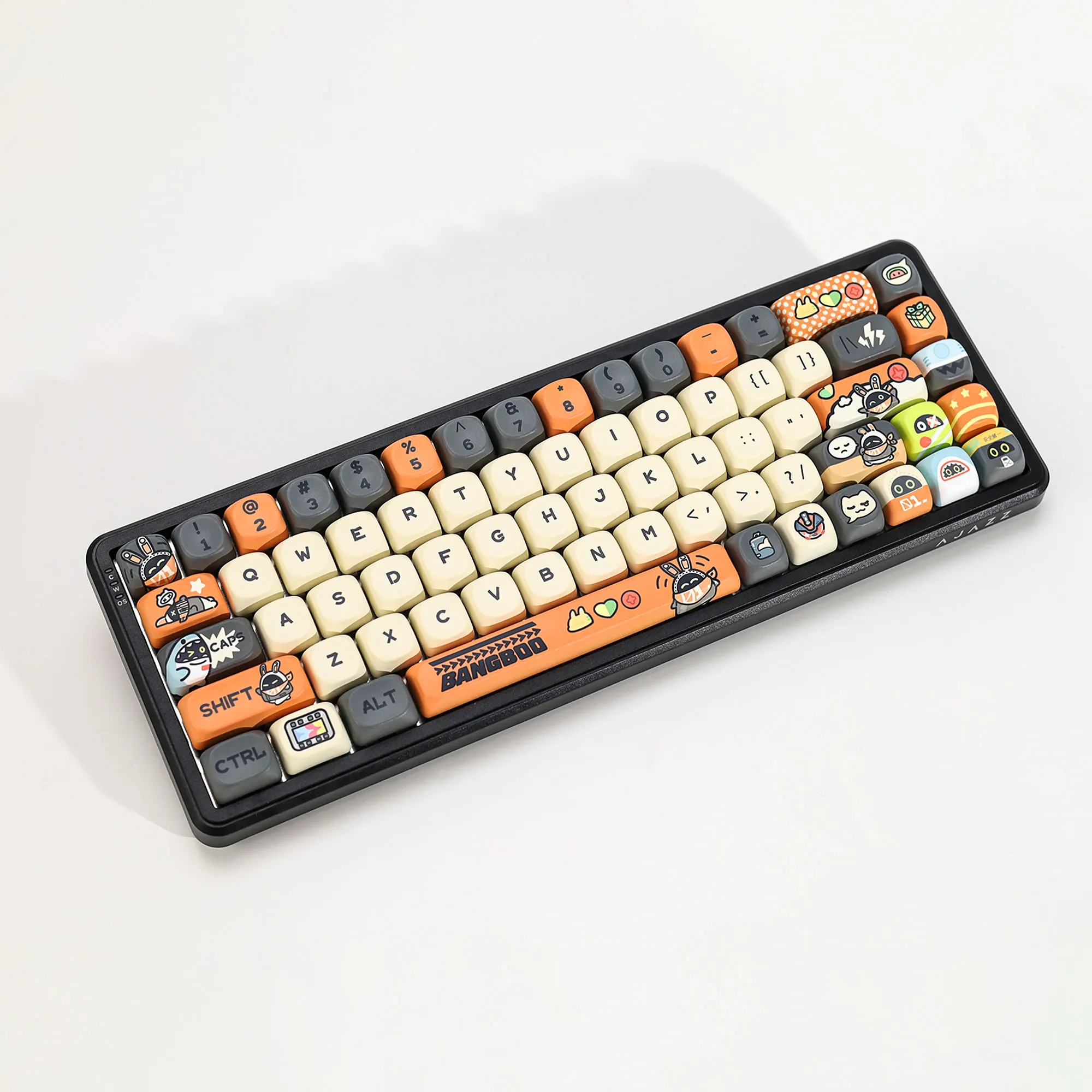 KBDiy ZZZ Bangboo Themen-Keycaps Anime Niedliche KOA MOA Profil PBT Tastenkappen ISO Benutzerdefinierte DIY für 60% Gaming Mechanische Tastatur Tastenkappen – Detail 6