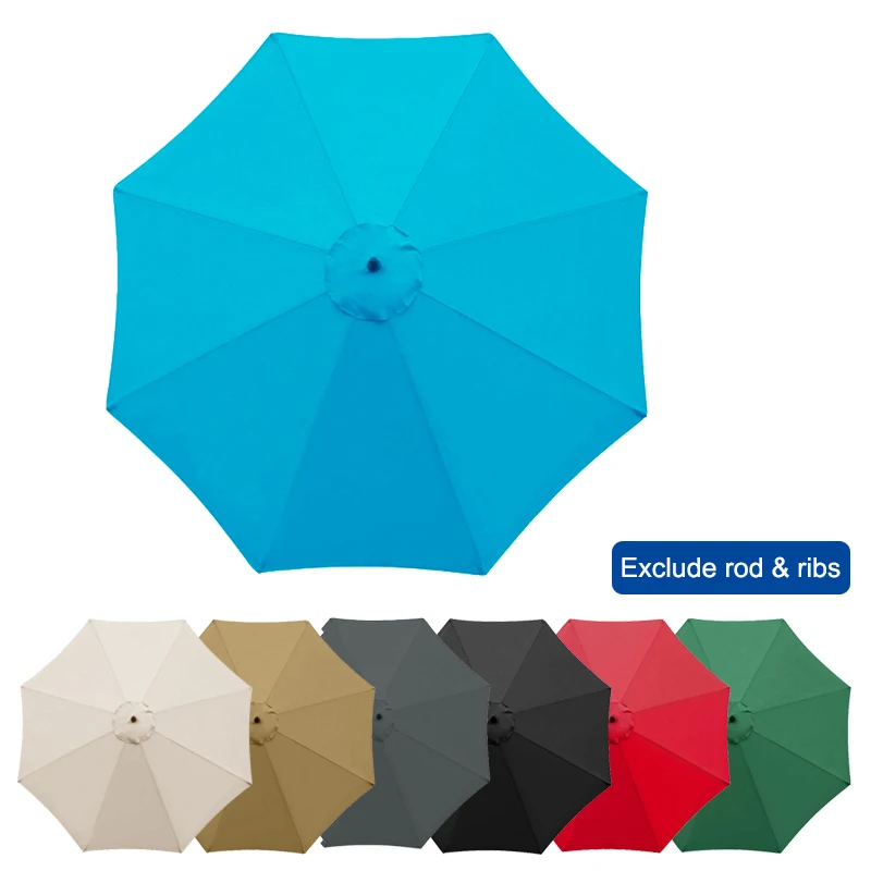 

Parasol Replaceable Cloth Summer Outdoor Banana Parasol Cover Waterproof Anti-UV Sunshade Cloth For 3m 6 Ribs/8 Ribs