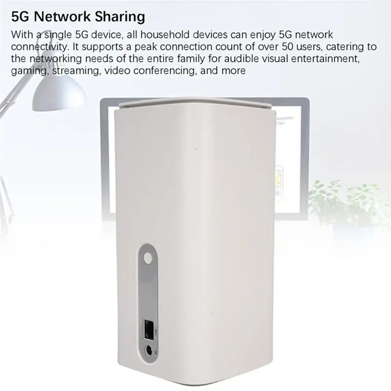 Hot Selling-For NSA SA 5G CPE Dual Band Wifi 6 Router Small SIM Card Slot Efficient Heat Dissipation EU PLUG,For NSA SA 5G CPE