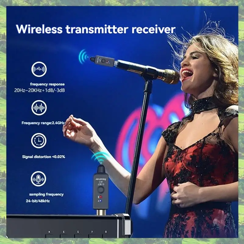 

L72A-Microphone Wireless System Micphone Wireless Transmitter UHF Transmitter & Receiver For Dynamic/Condenser Microphon