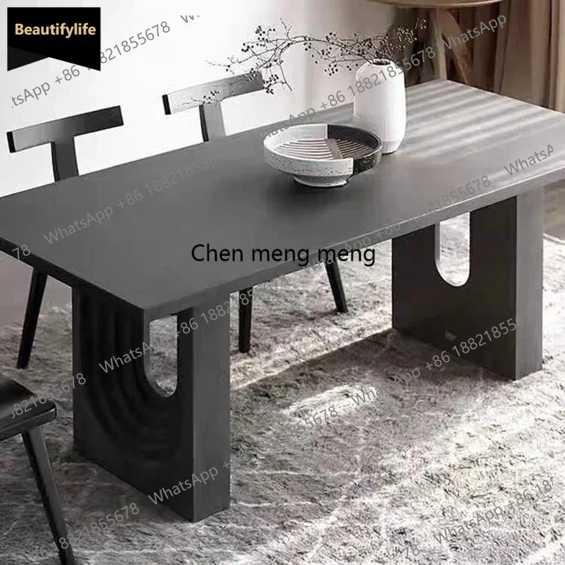 

c139 Japanese Wabi-sabi Dining Table France Vintage Living Room Originality Restaurant Table Comfort Home Furniture Mesa Comedor