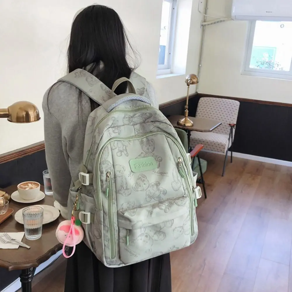 Cute Large Capacity Backpack Nylon Ultra-light Bookbags Travel Knapsacks Daily