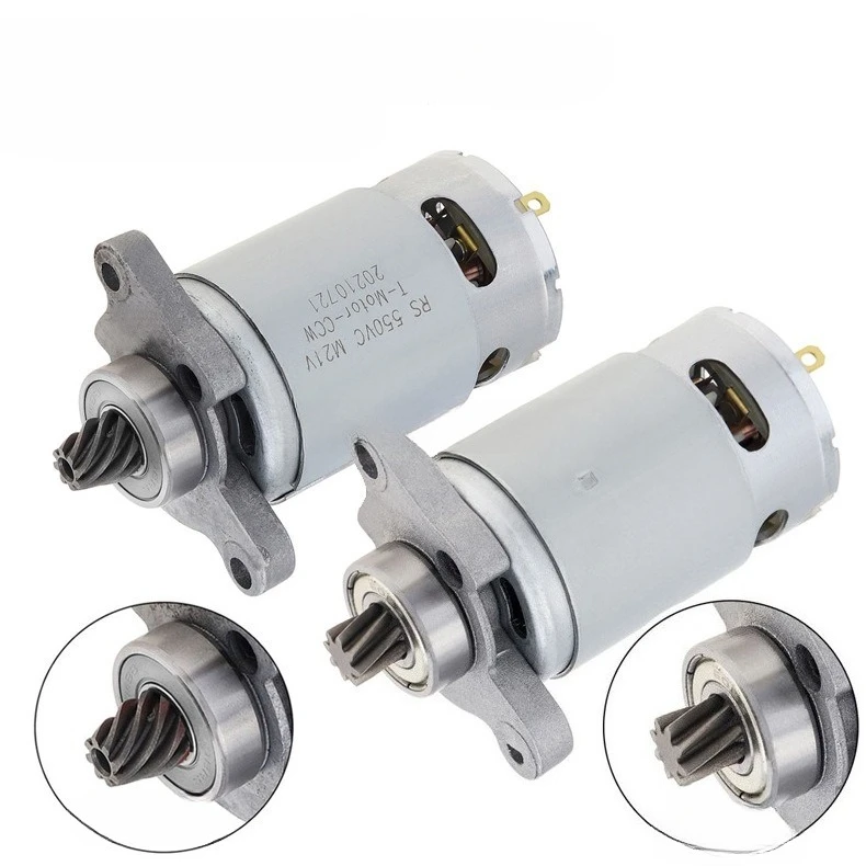 

For 21V Lithium Cordless Reciprocating Saw RS550 Motor Replacement 8-Tooth Tapered Gear Saber Saw Charging Motor Parts