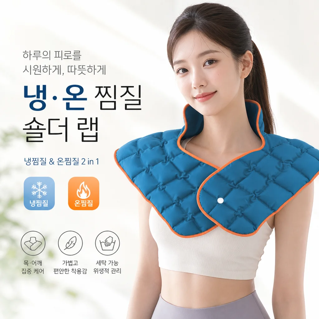 재사용 가능한 아이스팩 (목, 어깨, 상부 등 통증 완화용) 대형 어깨 아이스팩 폴리머 레진 냉온 찜질 요법