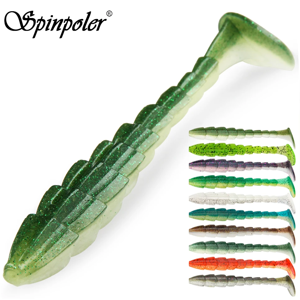 Spinpoler Breaker Soft Bait Fishing Lure Paddle Tail Stick Worm 7cm 9cm 11.5cm Salted Insect Swimbait Wobbler Bass Pike Trout