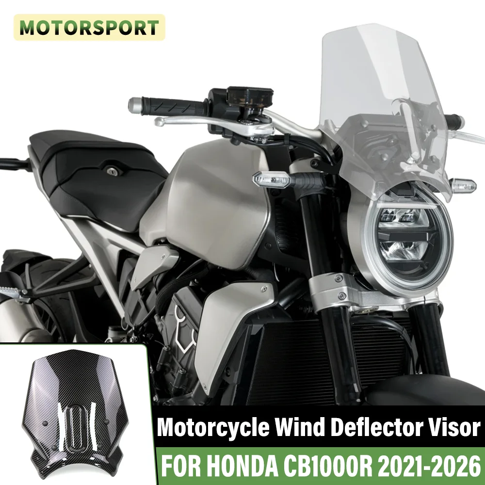 

Motorcycle Windshield Windscreen Front Wind Deflector Screen FOR HONDA CB1000R BLACK EDITION CB 1000R NEO SPORTS CAFE 2021-2026