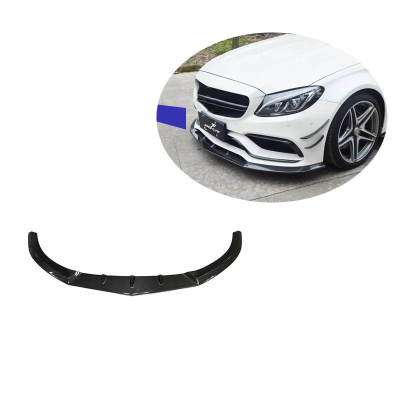 

Car W205 C63 Carbon Fiber Front Bumper Lip Front Chin Spoiler Lip for Mercedes Benz W205 C63 AMG Coupe 2015 2016 2017 2018