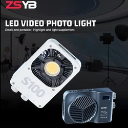 Photography Light COB Fill Light Dual Color Temperature Soft Light  Lamp Camera DSLR Lighting for Night Scene Outdoor Shooting