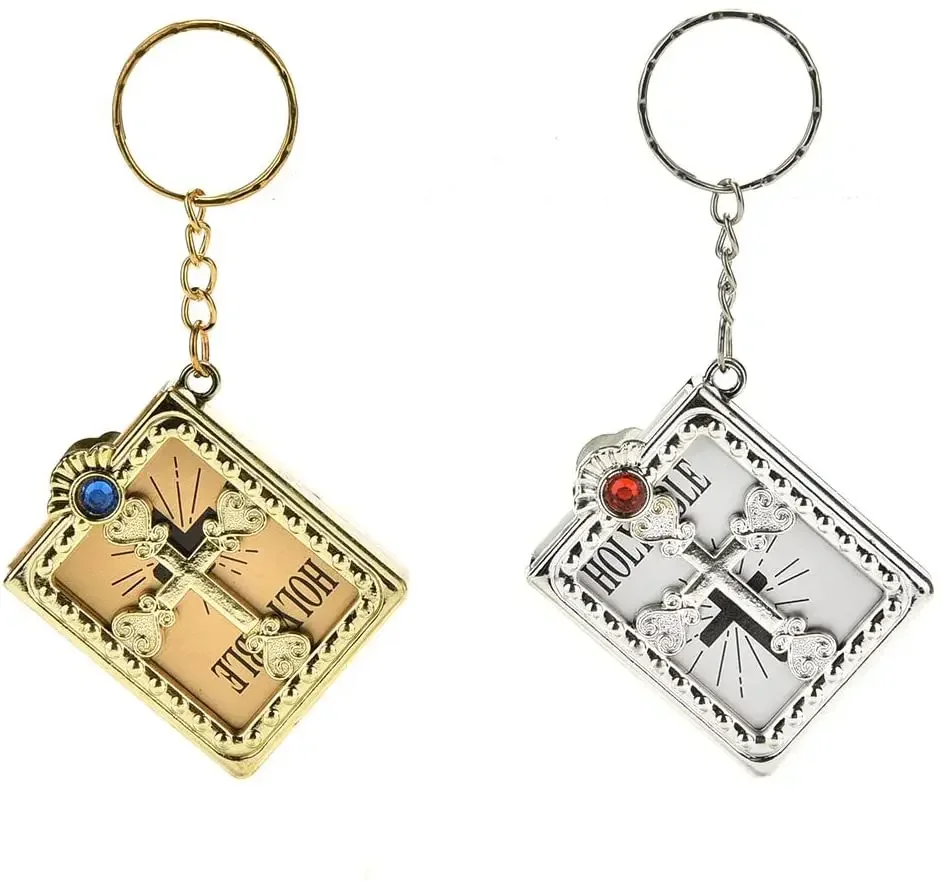 

20 шт., испанский брелок, мини-брелок с Святой Библией и рамками, подвеска в виде христианской книги, кошелек, подвесной декор, религиозные сувениры, подарки
