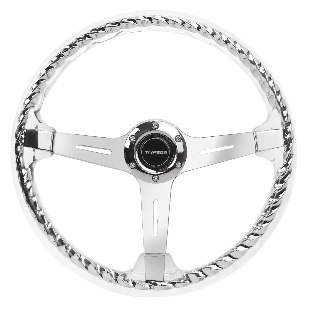 Universal 350MM Transparent Acrylic Hitman Auto Steering Wheel 14Inch Modification Car with Accessory