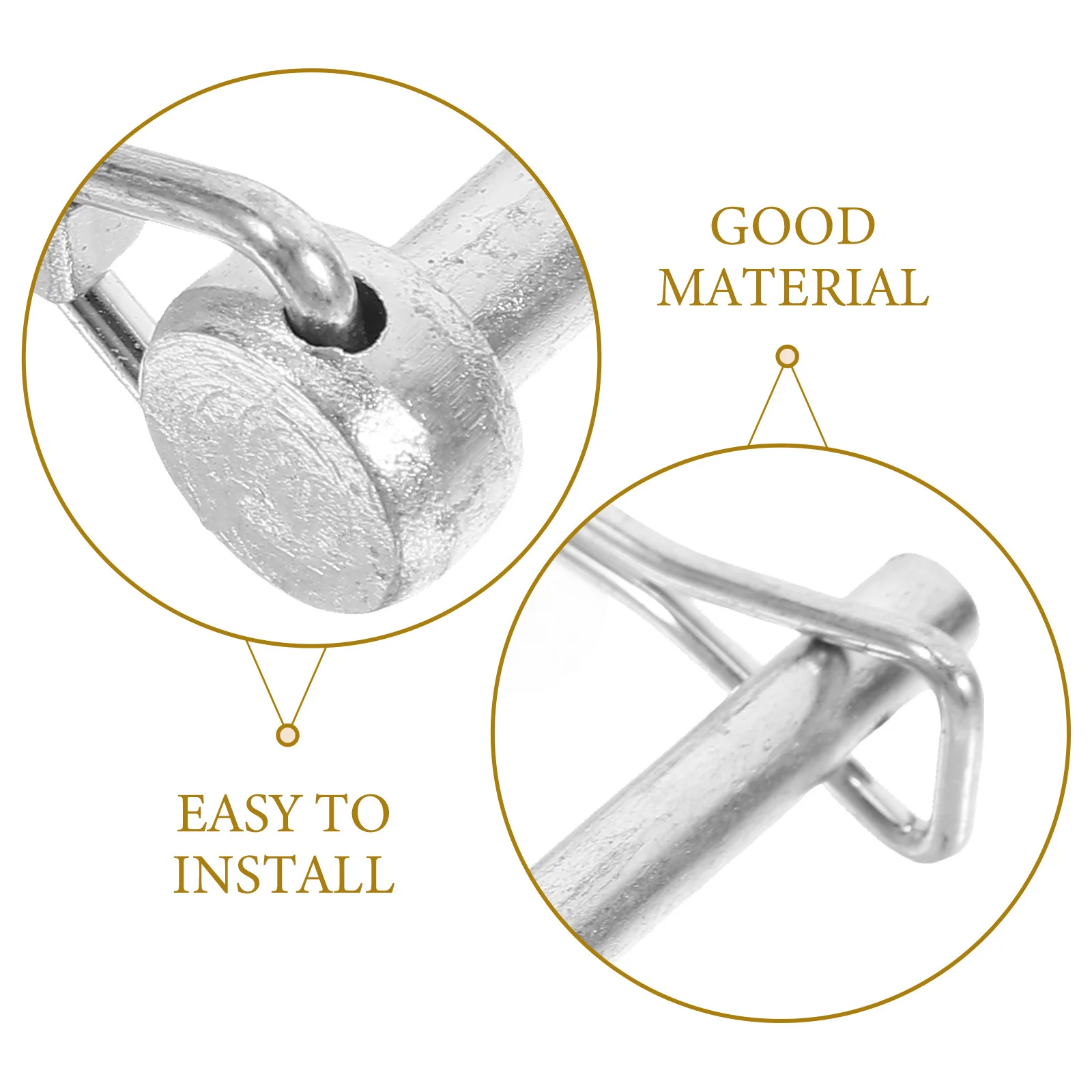 4 個の安全ロックピンヘビーデューティトレーラーヒッチピン工業用カプラーピンロック脱落防止農業トラックトレーラー