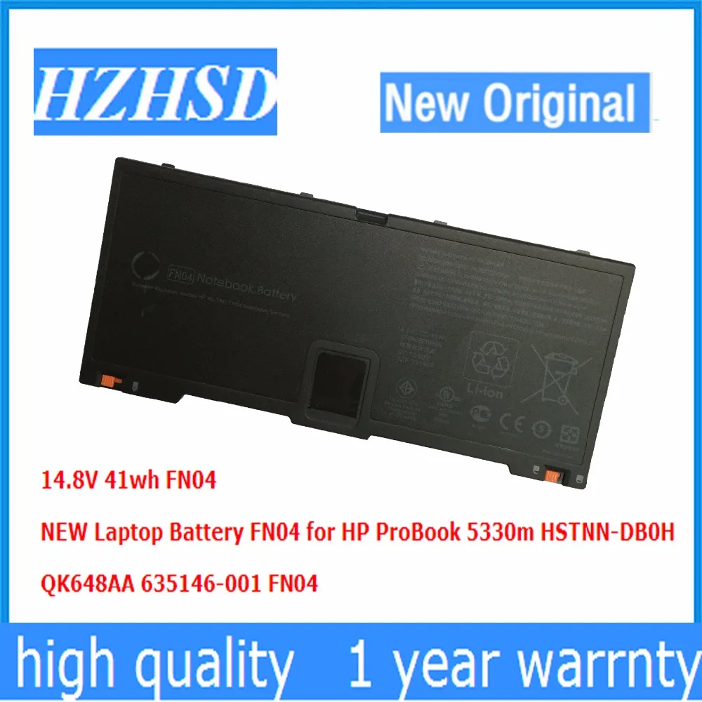 

14.8V 41wh New Original FN04 Laptop Battery for HP ProBook 5330m HSTNN-DB0H QK648AA 635146-001 FN04