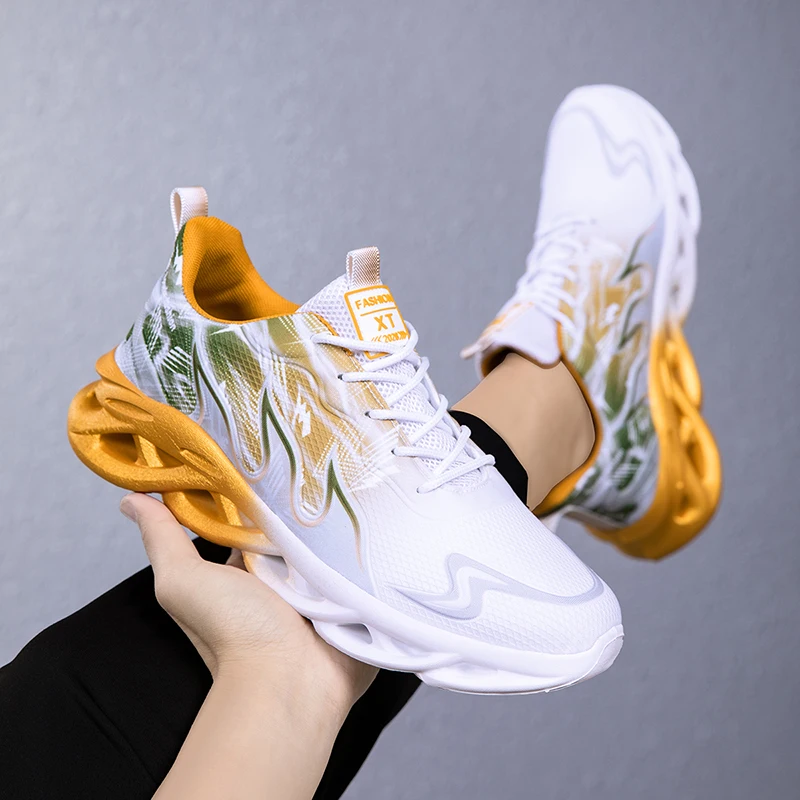 

ELUVA Running Shoes Men Summer Athletic Lightweight Tennis Shoes Men Casual Sneakers Non Slip Walking Breathable Training Shoes