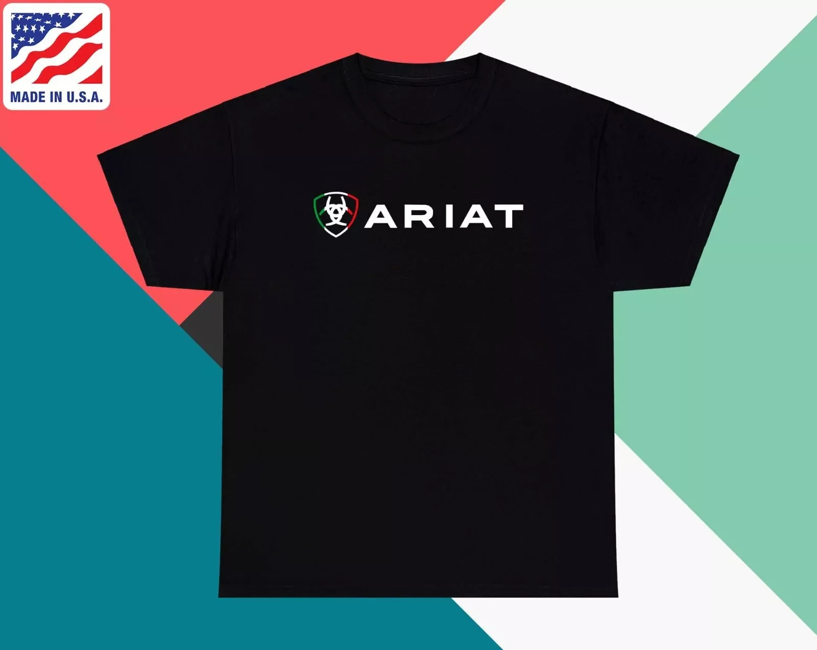 Ariat International Logo Graphic Cotton T-shirt Unisex Men Women Short Sleeve New Arrival Fashion Luxury Tee Casual Daily Tops