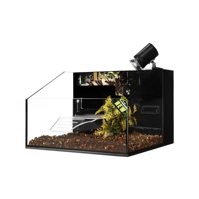 Turtle tank half water turtle back filter desktop turtle feeding box