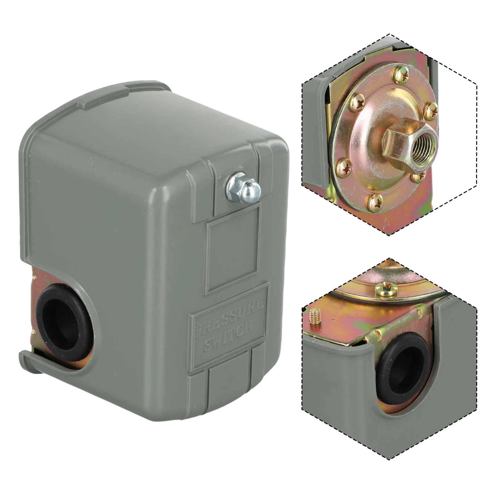 Optimize Water Pressure with ZG 14 4060Psi 110V230V Pressure Control Switch  Suitable for Various Pumping Applications