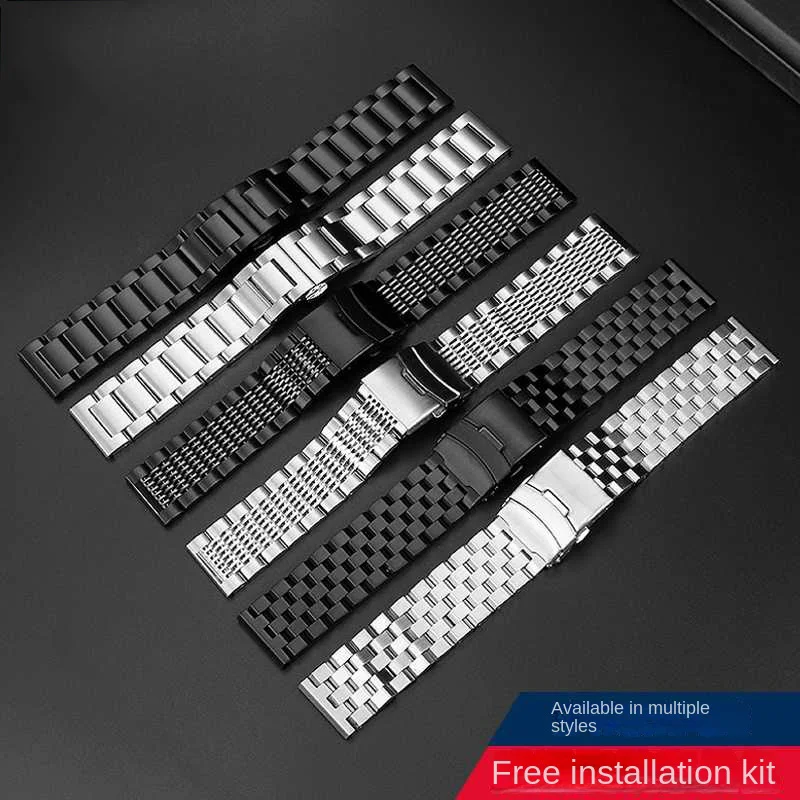 Stainless steel watchstrap For Hamilton Kaki Aviation Field Jazz Series Surpassing wind Speed and flying metal  Wachband 20 22mm