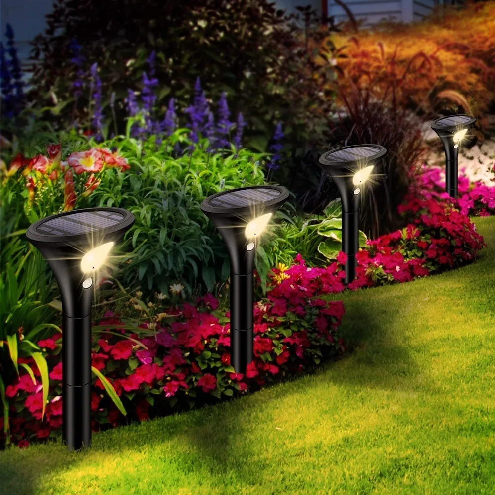 

IP65 Solar Induction Lawn Light Path & Courtyard Safety Lighting with Ground Plug Garden Decorative Feature